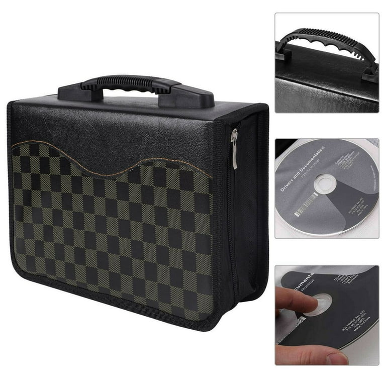 WSYW 240 Disc CD DVD Case Storage Bag PU Leather Organizer Holder Media  Video Box
