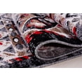 thumbnail image 3 of Ladole Rugs Everest Collection Athens Traditional Geometric Style Durable Innovative Soft Area Rug Carpet in Red and Gray, 7x10(6'5" x 9'5" , 200cm x 290cm), 3 of 5