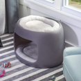 thumbnail image 2 of Step2 Furry Friends Lit Superposé Double Niveau Petit Chien / Chat Lit pour Animaux de Compagnie, Gris, 2 of 5