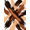 Brown, Pattern 6, variant on ODIKA 4'x6' Machine Washable Non-Slip Area Rug, Abstract Burnt Orange High Traffic Rug, Brown, 1158352