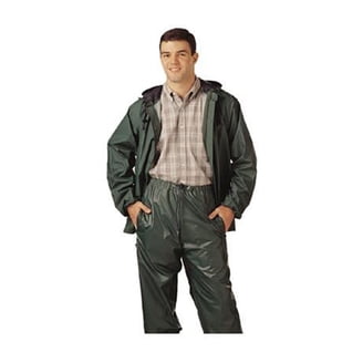 BALLISTICS x WINDY AND RAINY【GEAR & COO Tingley S66218.2X Storm-Champ PVC/Nylon Rainsuit, Green, XXL