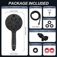 Handheld Shower Head, KUIIYER 10Mode 5.1”High Pressure Shower Head