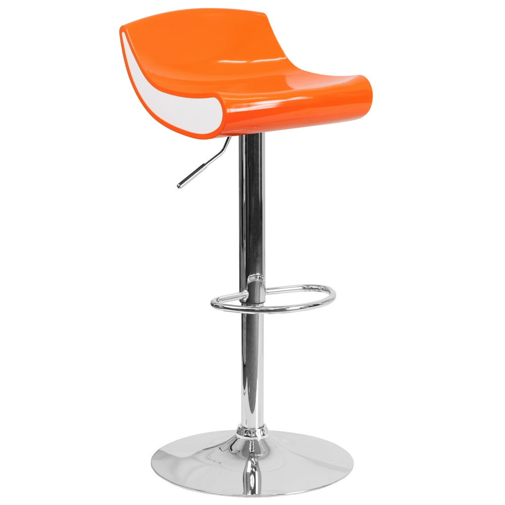 Flash Furniture Contemporary Adjustable Height Plastic Barstool with