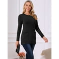 thumbnail image 3 of DARING DIVA Pullover Sweater Long Sleeve Crewneck Knit Tops M Black, 3 of 6