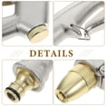 thumbnail image 4 of Full Metal High Pressure Multifunction Car Washing Washer High-Pressure Sprayer Watering Tool for Garden Car Vehicle (Plating Silver), 4 of 8