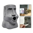 thumbnail image 4 of Easter Island Heads Tissue Box Holder, Moai Sculpture Creative Decorative Funny Collectibles Covers Napkin Storage Organization for Bathroom, 4 of 10