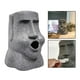 thumbnail image 4 of Caja de pañuelos de cabezas de Pascua, escultura de Moai, decorativa creativa, divertida, para coleccionables, organización de, 4 of 9