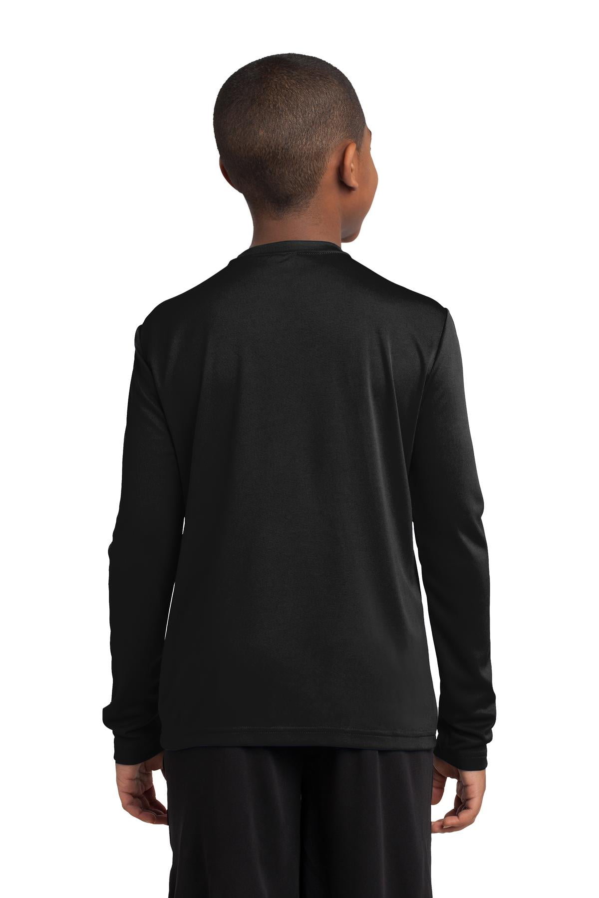 Sport-Tek Youth Long Sleeve Tee – PosiCharge Tech, Moisture-Wicking, Forest Green, Size XL