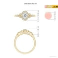 thumbnail image 4 of ANGARA Natural Vintage Inspired Diamond Engagement Ring in 14K Yellow Gold for Women (Size-5x3mm| Color-G| Clarity-VS2) | April Birthstone, Anniversary, Jewelry Gift for Women | Natural Diamond Ring, 4 of 8