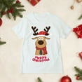 thumbnail image 6 of mgoYE Mom Christmas Family Matching Pajamas Mama Xmas Mother Short Sleeve T-Shirt(White,XL), 6 of 9