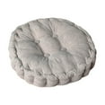 thumbnail image 6 of Seat Cushion Outdoor,Round Floor Cushions,AZXY 14x14in Chair Cushions for Kitchen Chairs,Reversible Thicken Meditation Seat Cushions for Dining Room Yoga Tatami Patio,Gray, 6 of 6