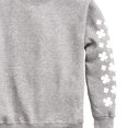 thumbnail image 3 of Instant Message - Shamrocks Trail White Graphic Long Sleeve Fleece Sweatshirt, 3 of 6
