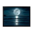 thumbnail image 1 of Designart Super Moon Over The Sea I Framed Wall Art, 1 of 4