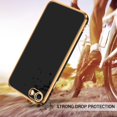 thumbnail image 6 of iPhone SE 2022 Case, iPhone SE 2020 Case, iPhone 7 Case, iPhone 8 Case, Slim Flexible Electroplated with Wristband Kickstand Holder Protective Case for iPhone SE 2022/2020/7/8-Black, 6 of 9