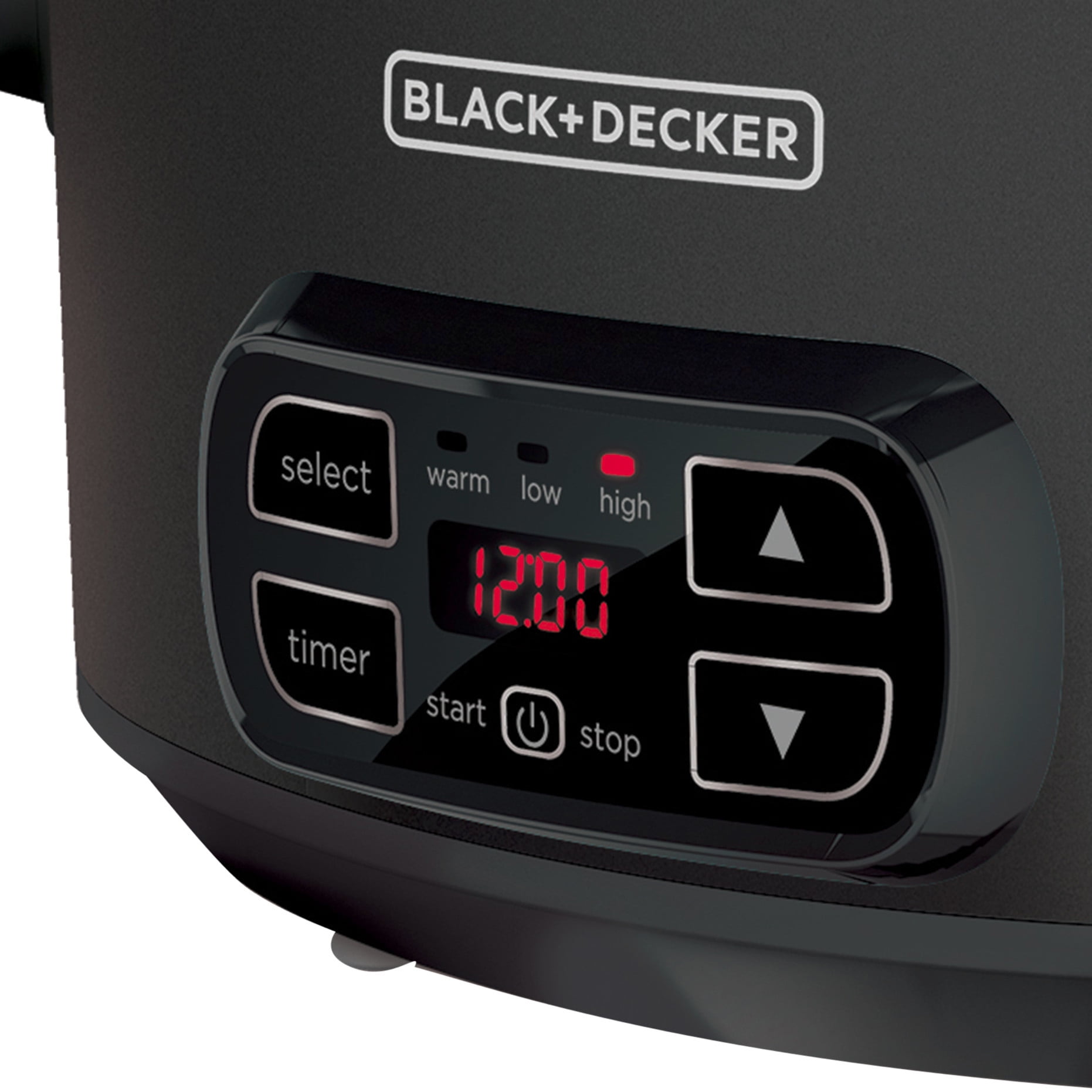 BLACK+DECKER 7-Quart Slow Cooker, SCD4007, Chalkboard Exterior, Locking Lid, 3 Heat Settings, Removable Stoneware Crock