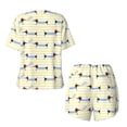 thumbnail image 6 of Wukai Dachshund Dog Puppy Women's Pajama Set,Short-Sleeve Top and Shorts with Elastic Waistband and Pockets for Loungewear, Yoga, and Casual Wear-X-Large, 6 of 8