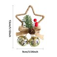 thumbnail image 4 of Xihbxyly Colgante Navideño de Hierro, Lazo para Árbol de Navidad, Cascabeles Colgantes, Decoración Navideña Diy, Ideal para Fotos, 16 X 16 X 8,5 Cm., 4 of 7