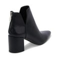 thumbnail image 3 of Aqua College Womens Trey  Leather Notched Booties, 3 of 3