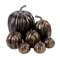 Chmadoxn 7PCS Artificial Pumpkins Décor Fall Harvest Thanksgiving/Halloween Holiday Farmhouse Decorations for Home
