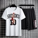 thumbnail image 1 of Slam Dunk-chándal de verano para hombre, camisetas de algodón con estampado de Anime, pantalones cortos deportivos, traje de baloncesto, ropa deportiva de gran tamaño, conjunto de entrenamiento Mascul, 1 of 4