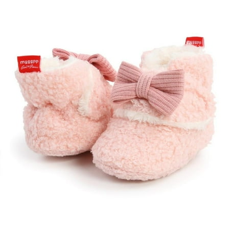 

Hazel Tech Toddler Newborn Baby Crawling Shoes Booties Boy Girl Slippers Prewalker Trainers Winter Flower First Walker 0-18M