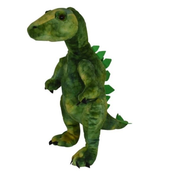 Cuddly Soft 16 inch Stuffed Green Dinosaur We stuff 'em...you love