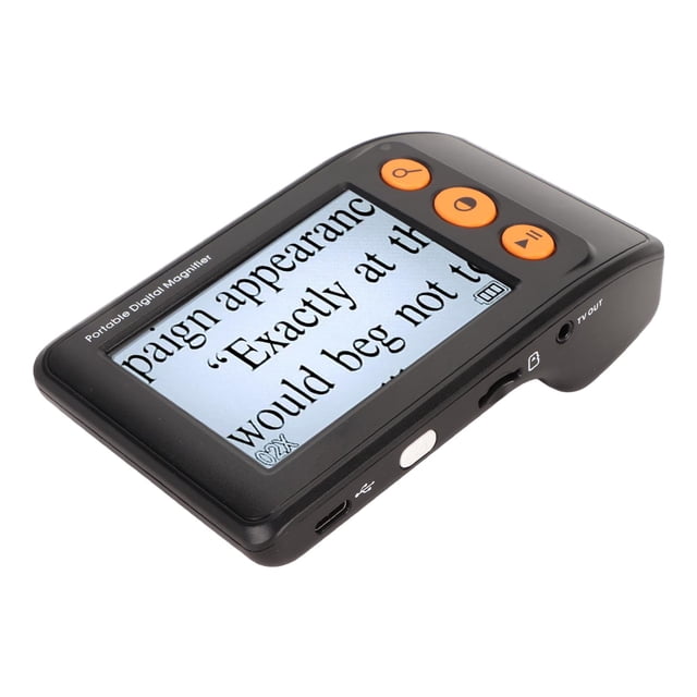 Electronic Video Magnifier, ABS Portable 3.5in LCD 8 Color Modes Easy Digital Magnifier for Newspaper