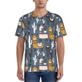 thumbnail image 4 of Haiem Hip Hop Hipster Baseball Jersey Button Down Shirts Sports Uniforms Men Women Jersey(Llama and Cactus,4X-Large), 4 of 9