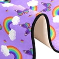 thumbnail image 6 of SKYSONIC 2'X6' Rainbows Butterflies Runner Rug with Rubber Backing, Catoon Stars Non Slip Entryway Rug Runner Washable Soft Area Rug Carpet for Hallway Bedroom Kitchen Decor, 6 of 6