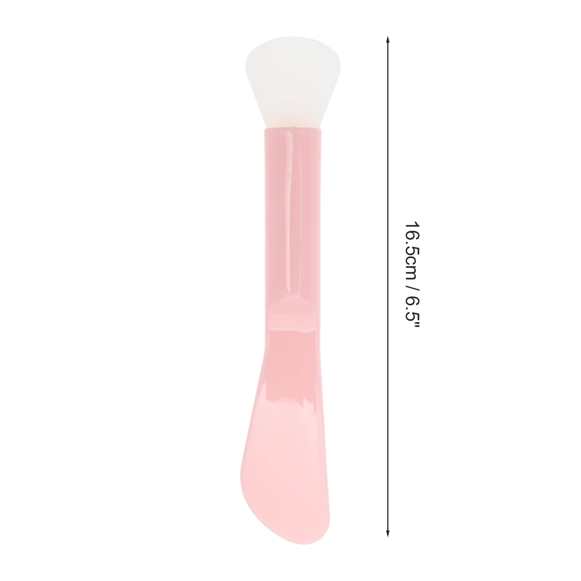 Unique Bargains Double-headed Fan Type Facial Mask Brush 1 Pc Pink