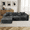 Volcanic Ash, variant on SYTOPIA 109" Oversized Boneless Couch, L-Shape Compressed Sectional Sofa Bed Lounger, 3-Seater Sleeper for Living Room Bedroom, Comfy 40D Foam Furniture, with 5 Pillows, No Assembly, Urban Grey