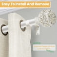 thumbnail image 2 of KITBONIS Vintage Curtain Rod Sets 48-84"(4-7ft)Adjustable 1" Diameter Heavy-Duty Metal Curtain Rod Openwork Carved Balls Finials Curtain Rod for Livingroom & Bedroom, 2 of 8