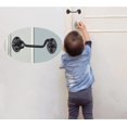 thumbnail image 4 of Gancho para pestillo de puerta de cabina de 2 piezas, cerradura de gancho de puerta de acero inoxidable negro, con tornillos de montaje, para ventana, puerta de granero, puerta de cobertizo, puerta de, 4 of 5