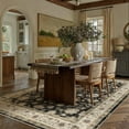 thumbnail image 3 of BERTHMEER 9'x12' Area Rugs for Living Room Bedroom Dining Room Farmhouse Vintage Oriental Traditional Large Rugs Machine Washable Non-slip Rugs Carpets,Black, 3 of 6