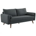 thumbnail image 2 of Home Square 2 Piece Contemporary Modern Polyester Fabric Sofa Set in Gray, 2 of 8