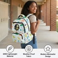thumbnail image 3 of Bulopur Dinosaur Kids Backpack for Boys, Cute Cartoon Print School Bag Lightweight/Breathable/Durable/Waterproof Multi-Pocket Book Bag for Kids 6-12 Back to School, 3 of 7