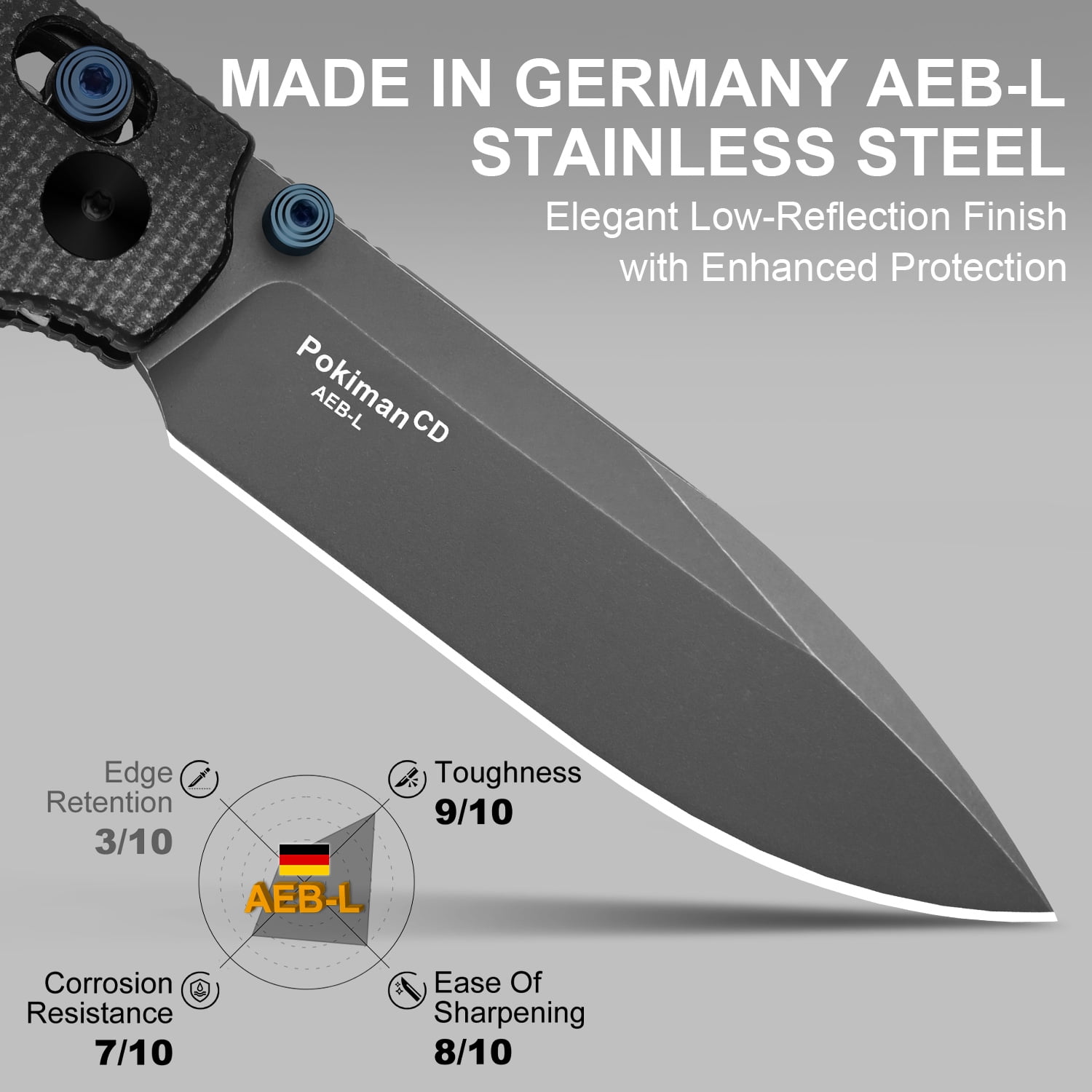 Kizer Pokiman CD EDC Folding Pocket Knife AEB-L Blade Micarta Handle V3789A1