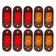 thumbnail image 1 of Trailer Truck Signal Lights Side Marker Lights Stop Turn Tail Light for Truck Rv Plastic Assorted Color with 10Set, 1 of 5