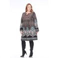 thumbnail image 1 of PS6370-01-2XL Plus Robe de Pull Taille Phébé Brodé & 44; Brun - 2X, 1 of 1