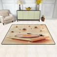 thumbnail image 3 of Non-Slip Area Rug 36"x24" Indoor Washable Floor Mats Carpet Printed for Living Room, Bedroom, Home Decor Orange Vinyl Record, 3 of 7