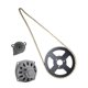 thumbnail image 2 of 6T Clutch Drum Gear Box 68T Rear Chain Sprocket 25H Chain for 2 Stroke 47cc 49cc Minimoto Pocket Bike Quad ATV, 2 of 5