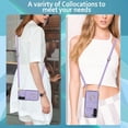 thumbnail image 4 of KOMI for Samsung Galaxy S23 Plus / S23+ Crossbody Wallet Case, PU Leather with Card Holder Kickstand Lanyard Cover for Women Case for Samsung Galaxy S23 Plus.Lanyard Purple, 4 of 5
