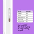 thumbnail image 5 of Conair Double Ceramic Flat Iron, 1" Ceramic Plates, 5 LED Heat Settings, Rose Gold, 1 Count, 5 of 10