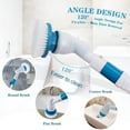 thumbnail image 3 of Anself Electric Spin Scrubber,Cordless Cleaning Brush with 3 Heads & Extension Handle Power Shower Scrubber for Bathroom Kitchen Tile Floor, 3 of 10