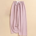 thumbnail image 2 of MeetoTime Women's Checkered Printed Pants Elastic Waist Wide Leg Pants Spring Fall Drooping Drawstring Flowy Trousers, 2 of 3