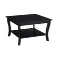 thumbnail image 2 of Convenience Concepts American Heritage Square Coffee Table in Black Wood Finish, 2 of 5