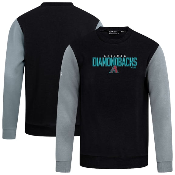 Men's Levelwear Black Arizona Diamondbacks Throwback Ultimate Carve Sweatshirt