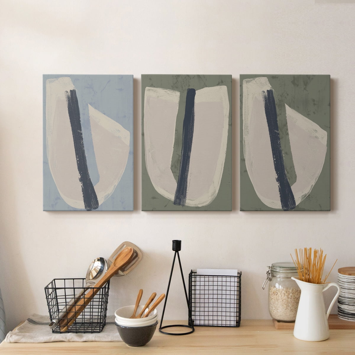 Paper Slice II Premium Gallery Wrapped Canvas - Ready to Hang - 12 x 18 Each