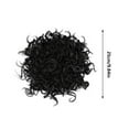 thumbnail image 3 of Desertasis elastic drawstring loose short curly bun wig High Temperature Silk Curly Hair Bag With Drawstring Fluffy And Messy Hair Bag Elastic Ponytail Rope For Curly Hair Brown, 3 of 8