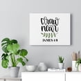 thumbnail image 5 of Scripture Walls  Draw Near James 4:8 Bible Verse Canvas Christian Wall Art Ready to Hang Unframed, 5 of 12